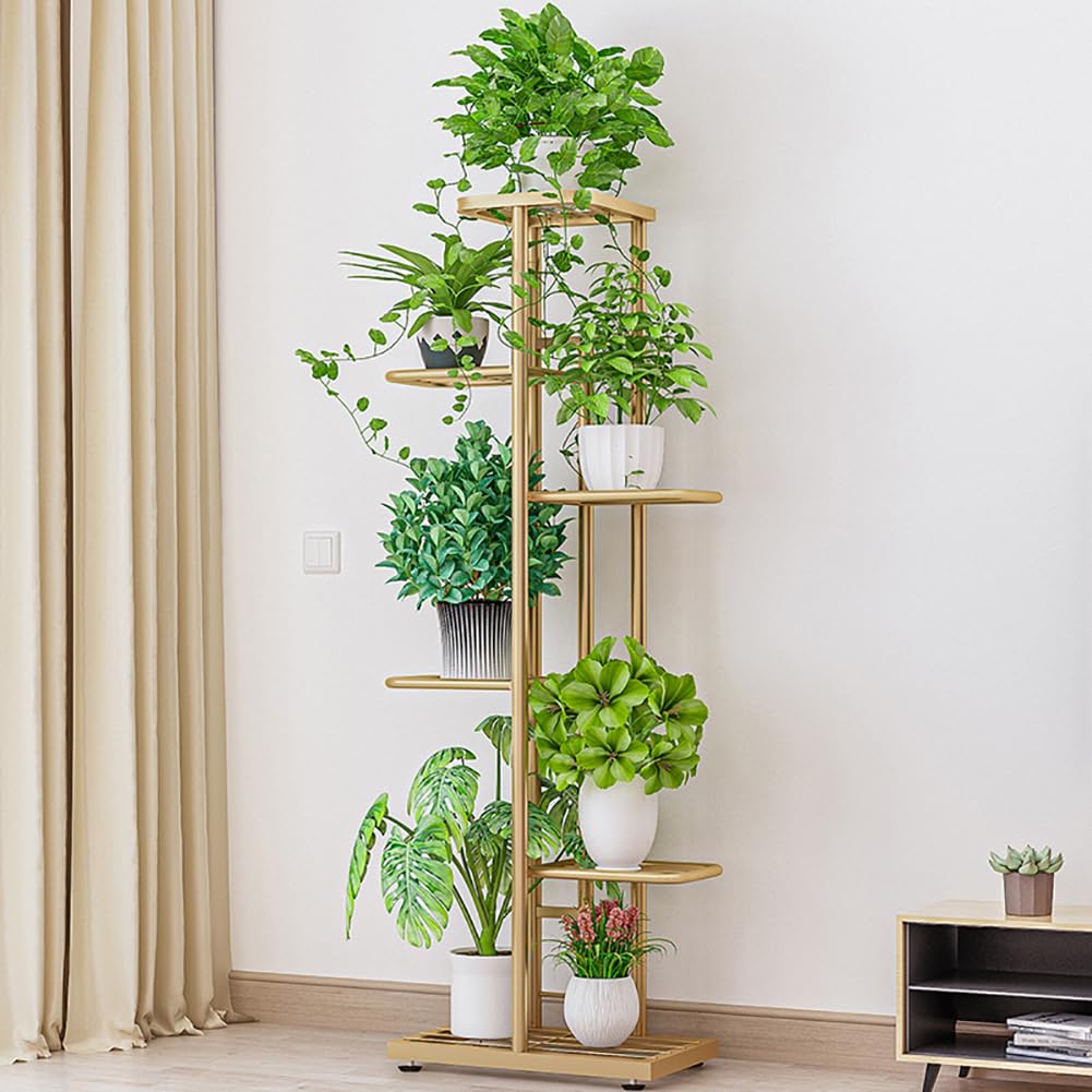 Soporte para plantas dorado Garvee 6 niveles